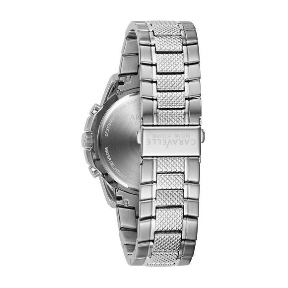 SALE! Men's Caravelle Quartz Black Dial 44mm Watch - Picture 3 of 4